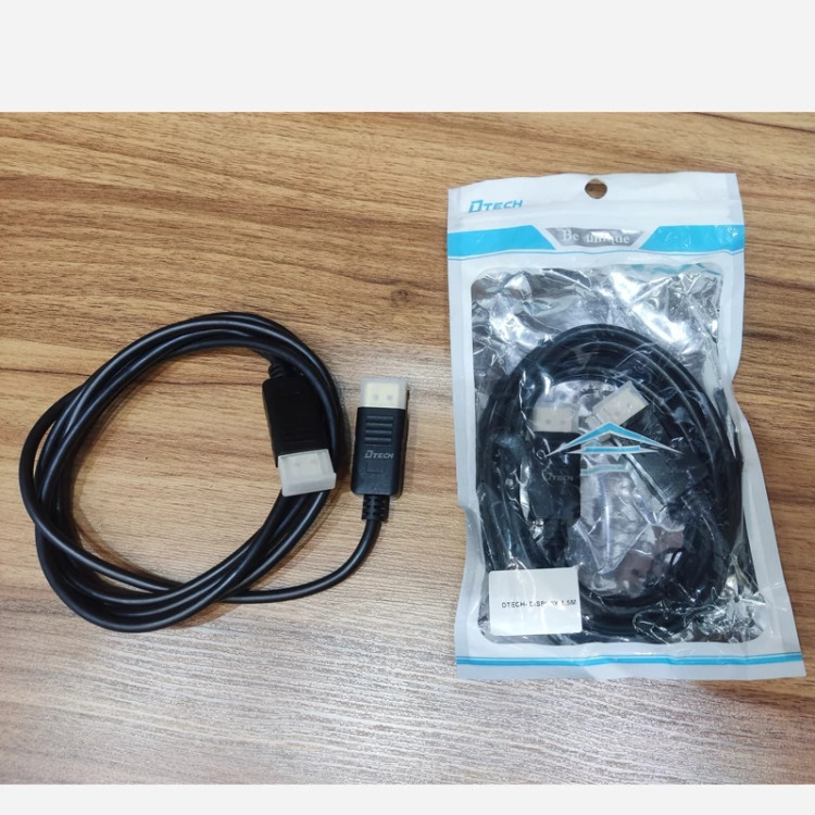 کابل DisplayPort به HDMI دیتک (DTECH) طول ۱.۵ متر – انتقال تصویر با کیفیت 2K و اتصال پایدار