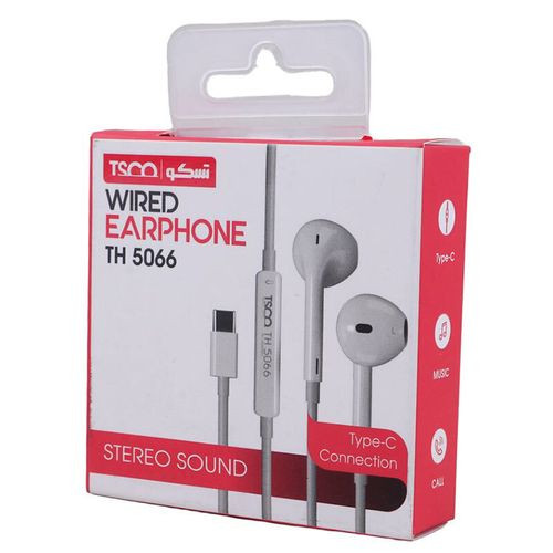 هندزفری سیمی تسکو مدل TSCO TH5066 پورت TYPE-C