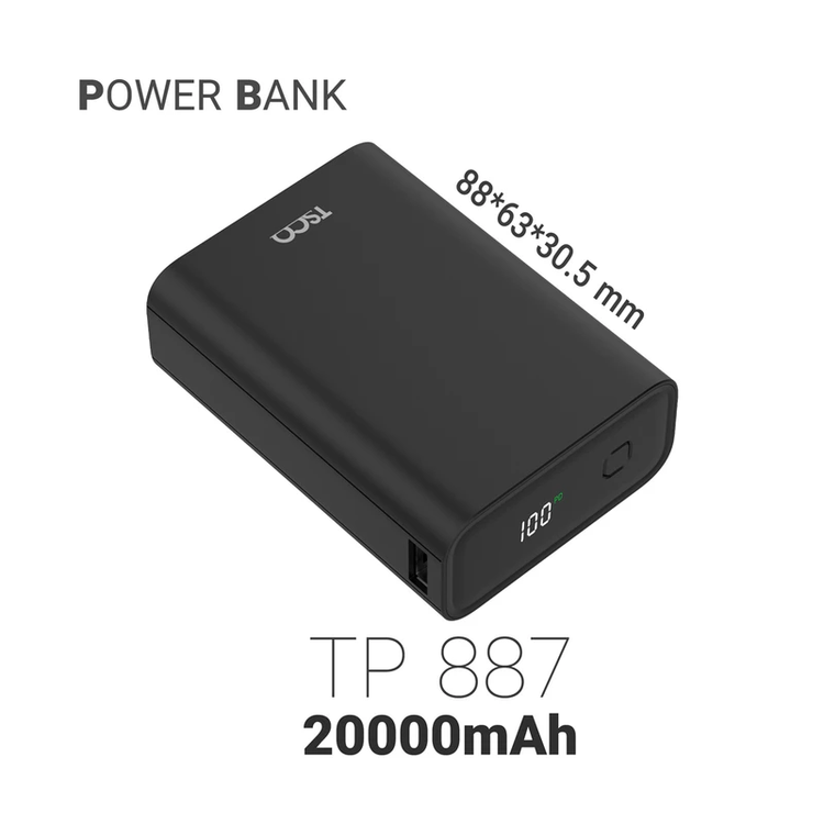 پاوربانک تسکو مدل TSCO TP887 20000mAh 22.5W