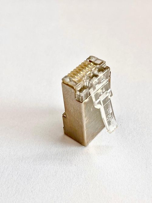 سوکت شبکه فلزی مدل AMP CAT6 FTP RJ45