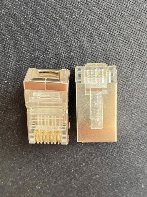 سوکت شبکه فلزی مدل AMP CAT6 FTP RJ45