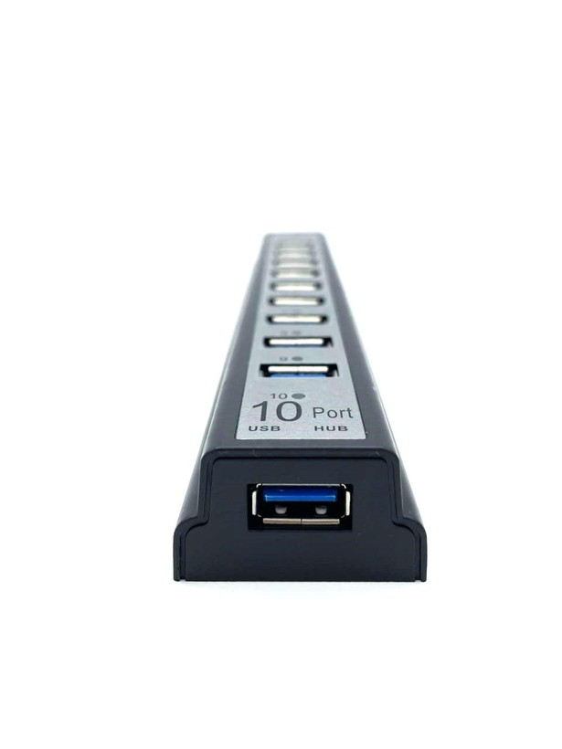 هاب 10 پورت USB2.0 آداپتور دار انزو مدل ENZO USB UH-10A