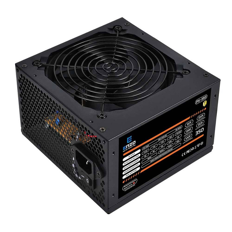 پاور کامپیوتر 350 وات انزو مدل ENZO PS-350 با گارانتی 12 ماهه انزو سرویس