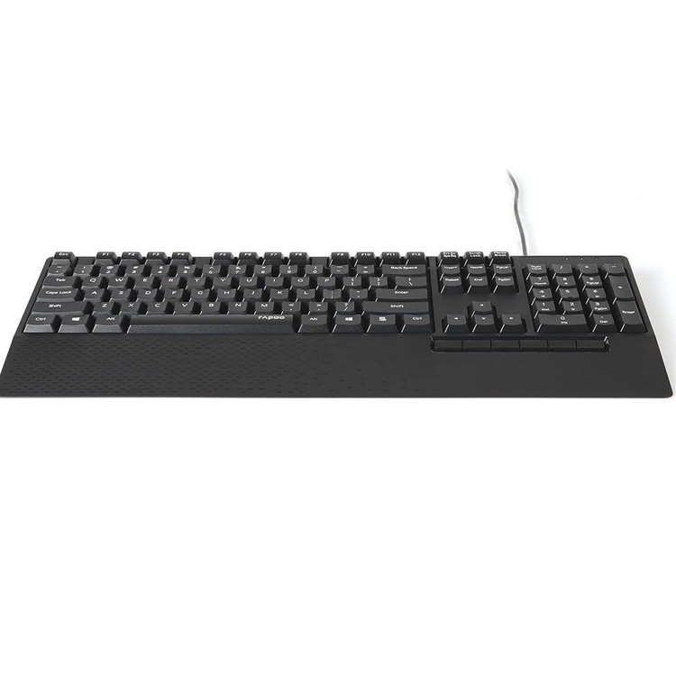 ست کیبورد و ماوس سیمی رپو مدل Rapoo NX2000 – Full-Size با ضد پاشش مایعات و استراحتگاه مچ دست (اورجینال)