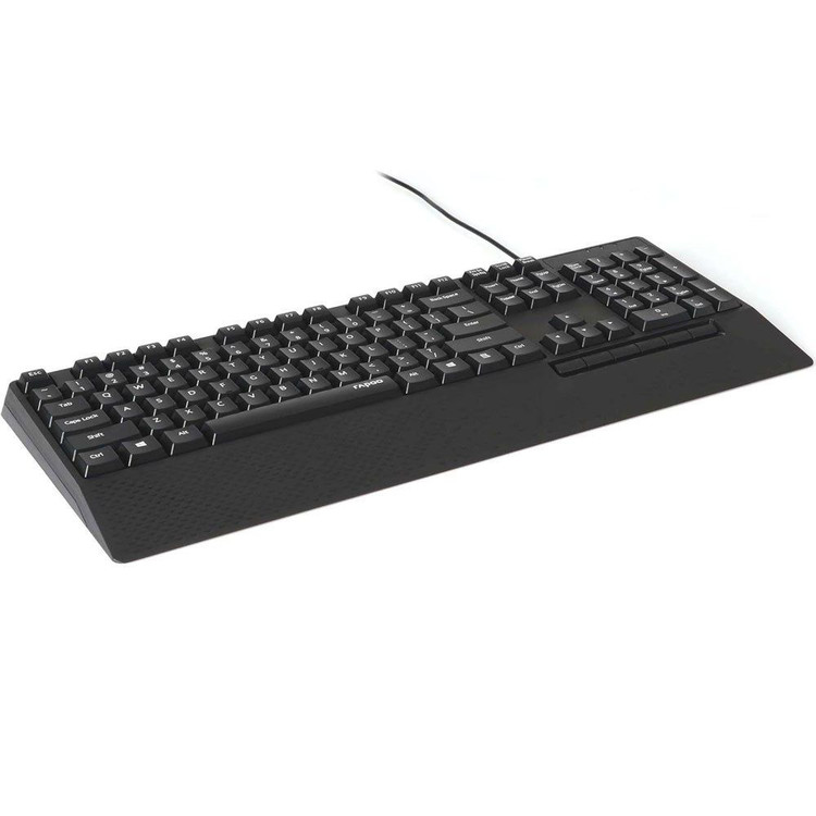ست کیبورد و ماوس سیمی رپو مدل Rapoo NX2000 – Full-Size با ضد پاشش مایعات و استراحتگاه مچ دست (اورجینال)