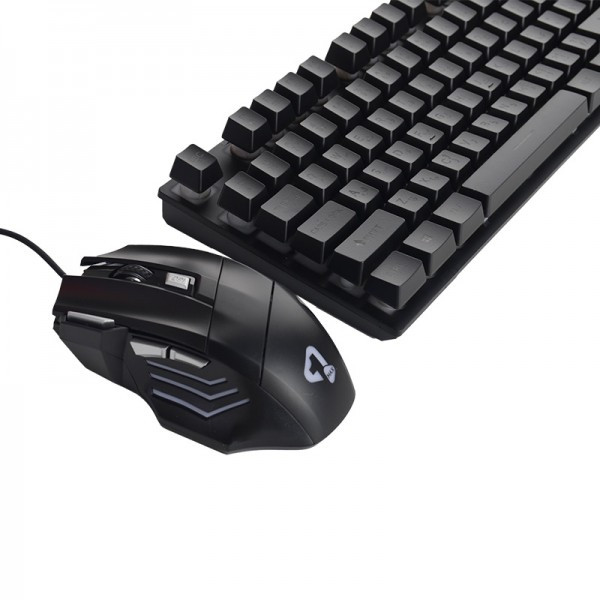 کیبورد و موس گیمینگ سیم دار بک لایت RGB وان مکس (ONE MAX) مدل OM-G6000A
