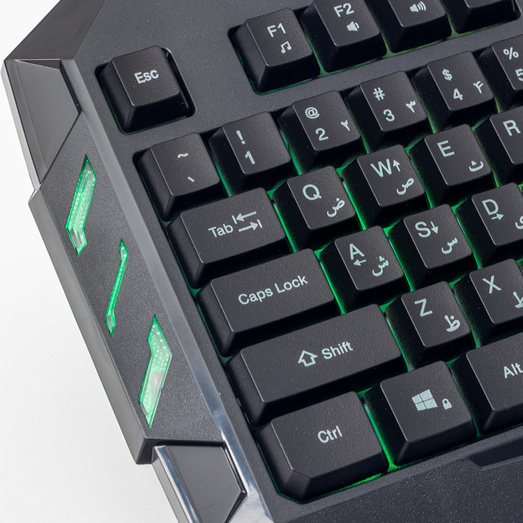 کیبورد گیمینگ هیسکا مدل HX-KEG400 – فولسایز با نورپردازی RGB و سوییچ ممبران کمصدا