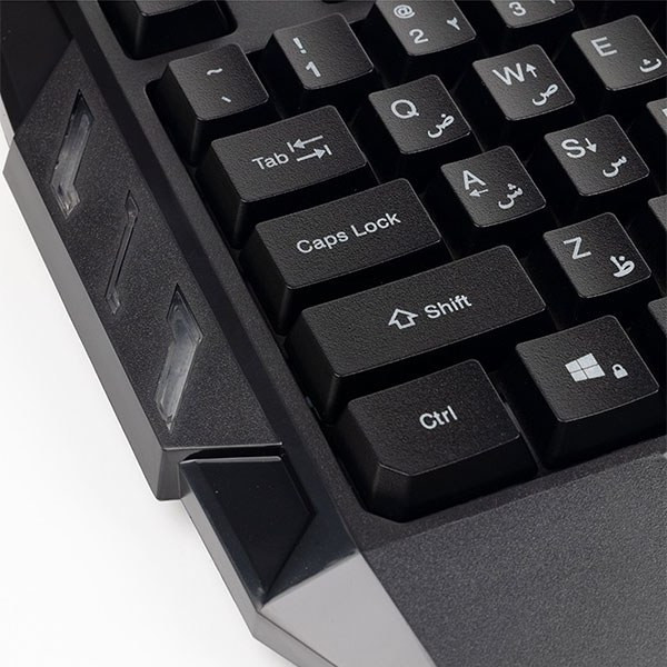 کیبورد گیمینگ هیسکا مدل HX-KEG400 – فولسایز با نورپردازی RGB و سوییچ ممبران کمصدا