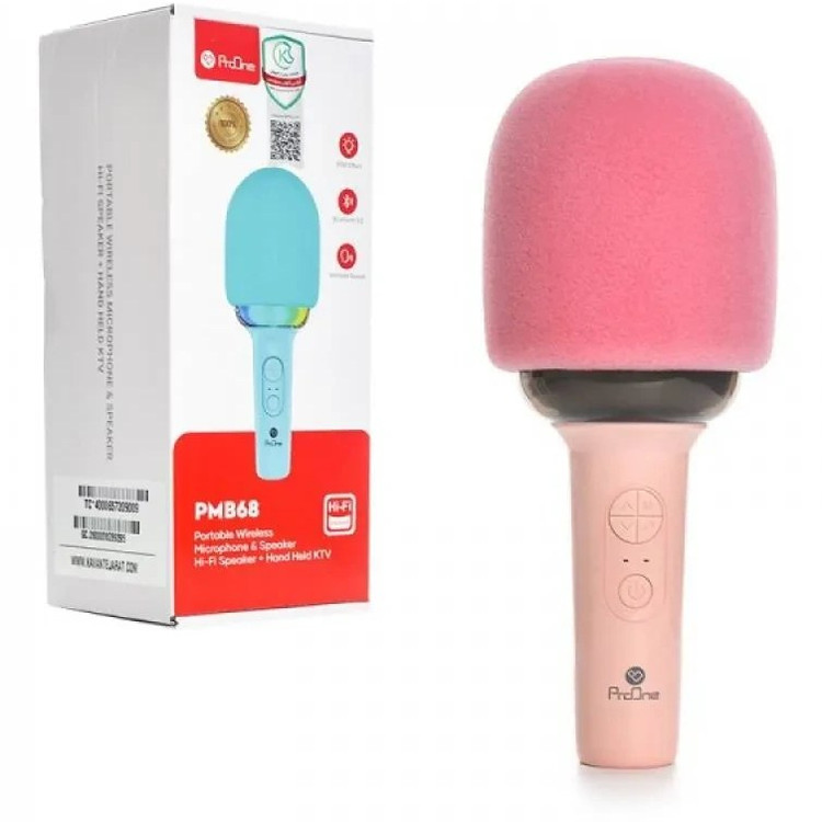 میکروفون و اسپیکر بی سیم شارژی قابل حمل پرووان مدل ProOne PMB68