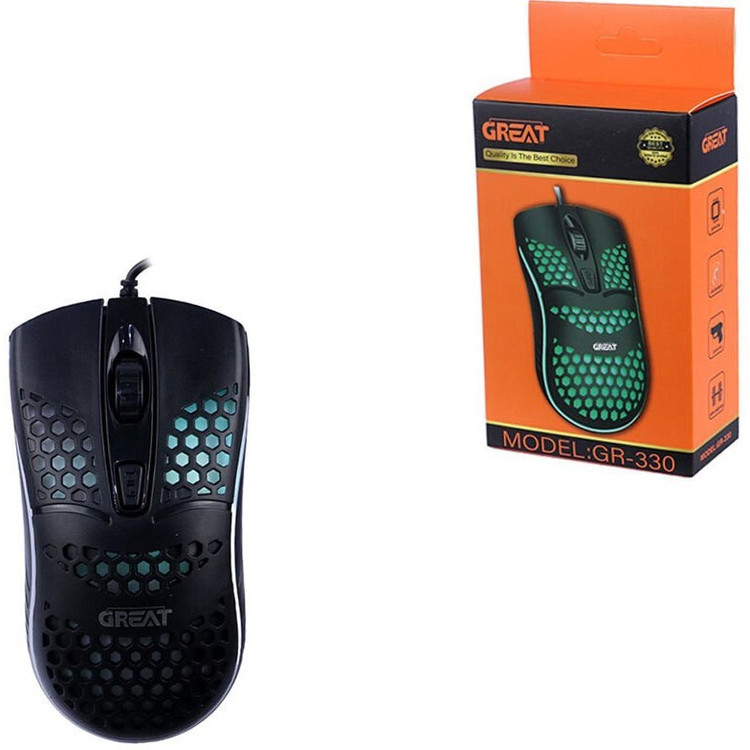 موس گیمینگ گریت مدل GR330 با سیم