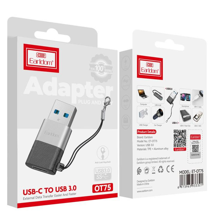 تبدیل USB 3.0 To Type-C ارلدام (Earldom) مدل ET-OT75