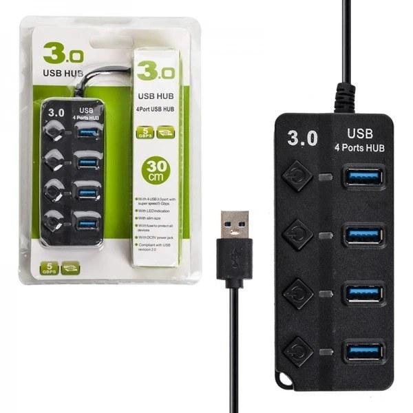 هاب 4 پورت USB گریت مدل 504