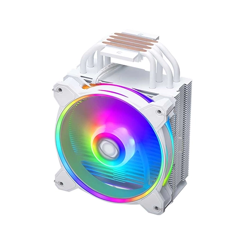 خنککننده پردازنده کولر مستر Cooler Master Hyper 212 Halo ARGB - رنگ سفید - نورپردازی RGB قابل تنظیم - گارانتی اصلی الماس