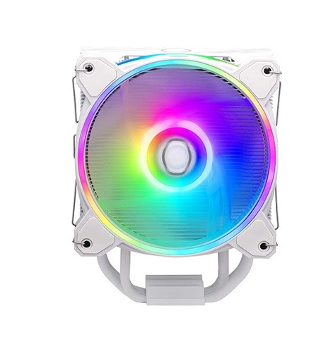 خنککننده پردازنده کولر مستر Cooler Master Hyper 212 Halo ARGB - رنگ سفید - نورپردازی RGB قابل تنظیم - گارانتی اصلی الماس