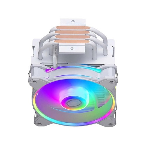 خنککننده پردازنده کولر مستر Cooler Master Hyper 212 Halo ARGB - رنگ سفید - نورپردازی RGB قابل تنظیم - گارانتی اصلی الماس