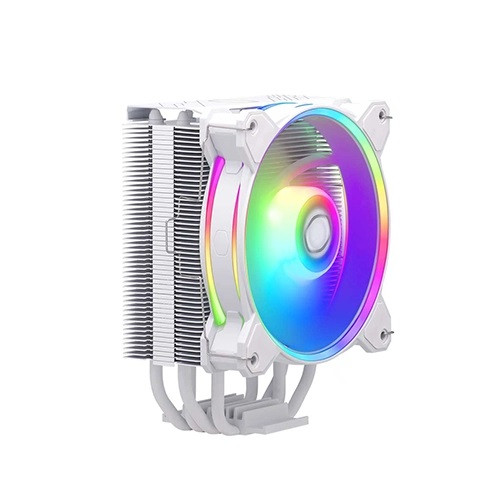 خنککننده پردازنده کولر مستر Cooler Master Hyper 212 Halo ARGB - رنگ سفید - نورپردازی RGB قابل تنظیم - گارانتی اصلی الماس