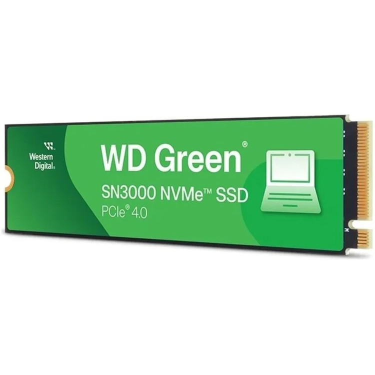 حافظه اس اس دی اینترنال وسترن دیجیتال مدل Green SN3000 - ظرفیت ۱ ترابایت - رابط M.2 PCIe Gen4 NVMe - سرعت خواندن ۵۰۰۰ مگابایت بر ثانیه - فرم فاکتور ۲۲۸۰