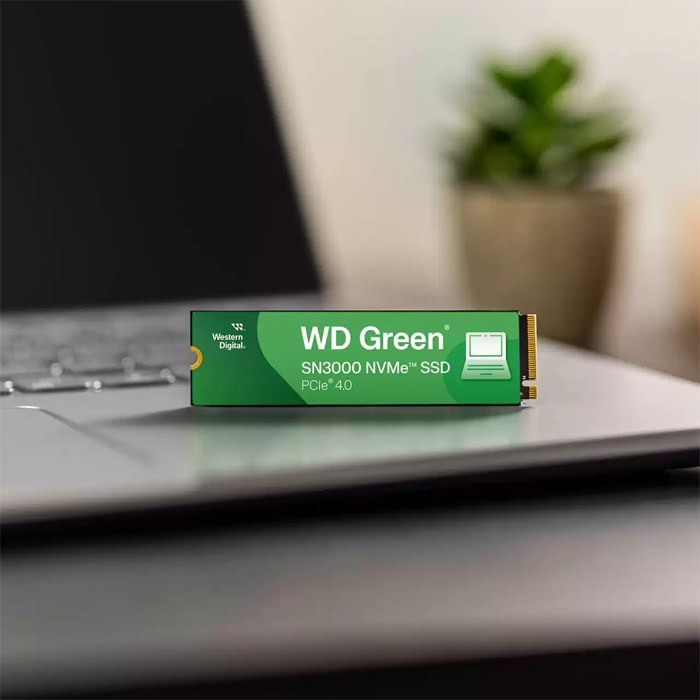 حافظه اس اس دی اینترنال وسترن دیجیتال مدل Green SN3000 - ظرفیت ۱ ترابایت - رابط M.2 PCIe Gen4 NVMe - سرعت خواندن ۵۰۰۰ مگابایت بر ثانیه - فرم فاکتور ۲۲۸۰