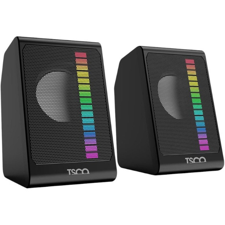 اسپیکر دسکتاپ تسکو مدل TS 2057 - توان ۶ وات (۳×۲) - نورپردازی RGB - اتصال مستقیم USB - مناسب برای لپتاپ و کامپیوتر