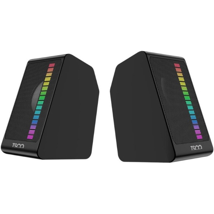 اسپیکر دسکتاپ تسکو مدل TS 2057 - توان ۶ وات (۳×۲) - نورپردازی RGB - اتصال مستقیم USB - مناسب برای لپتاپ و کامپیوتر