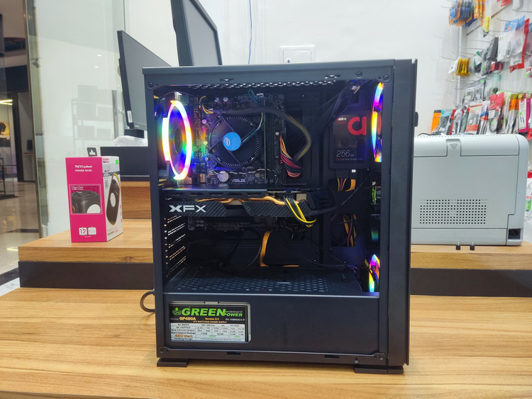 سیستم گیمینگ i5 DDR4 با گرافیک RX580 - استوک با کیس نو