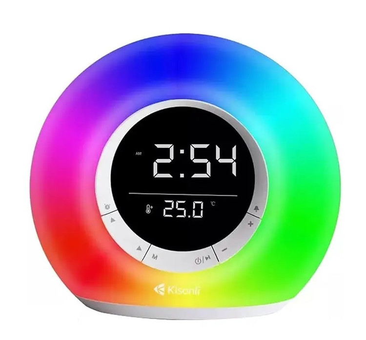 اسپیکر بلوتوثی قابل حمل کیسونلی مدل Q6B - دارای ساعت دیجیتال و رادیو FM - باتری 2400 میلیآمپر - پخش از فلش و AUX - نورپردازی رنگی