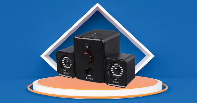 اسپیکر سه تکه بلوتوثی کیسونلی مدل U-3000BT - سیستم 2.1 کانال با سابووفر - نورپردازی RGB - بلوتوث 5.0 - توان 11 وات