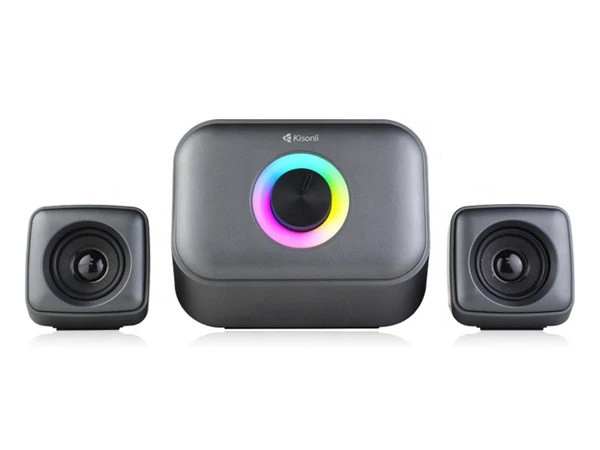 اسپیکر سه تکه بلوتوثی کیسونلی مدل U-3200BT - سیستم 2.1 کانال با سابووفر - نورپردازی RGB - بلوتوث 5.0 - توان 11 وات