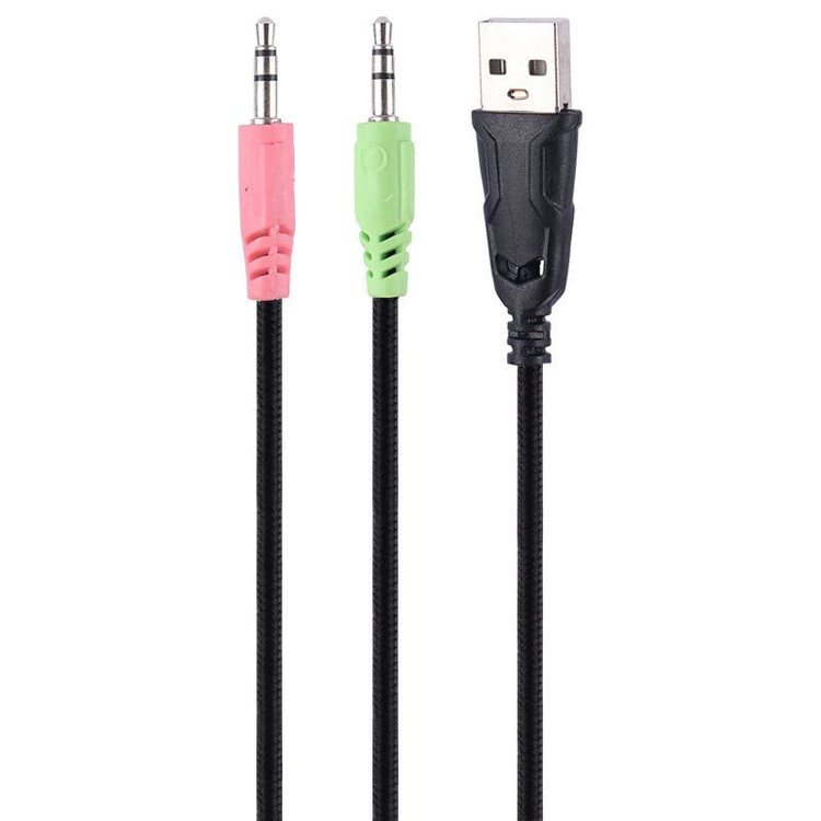 هدست گیمینگ سیمی پرووان مدل PHG3865 (Storm) - سبکوزن 205 گرم - درایور 40 میلیمتری - نور RGB - میکروفون حذف نویز - جک 3.5mm و USB
