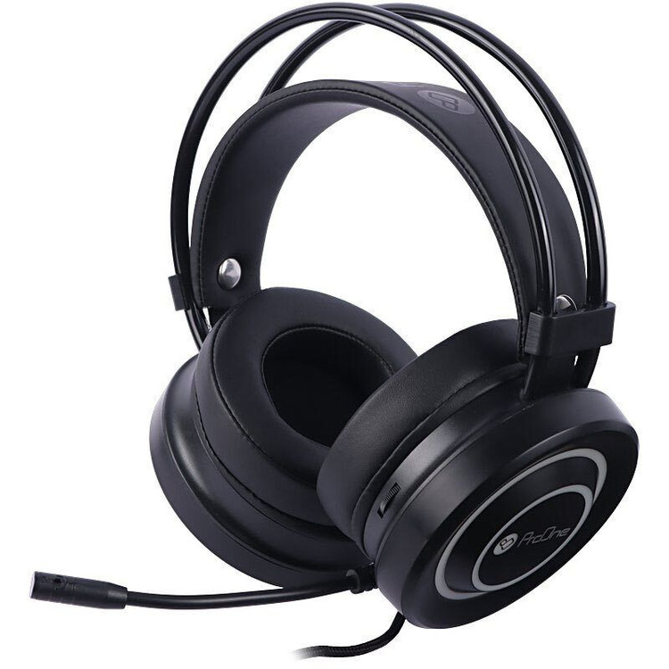 هدست گیمینگ سیمی پرووان مدل PHG3865 (Storm) - سبکوزن 205 گرم - درایور 40 میلیمتری - نور RGB - میکروفون حذف نویز - جک 3.5mm و USB