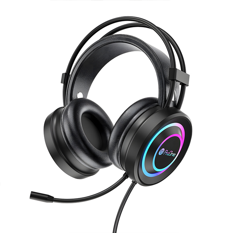 هدست گیمینگ سیمی پرووان مدل PHG3865 (Storm) - سبکوزن 205 گرم - درایور 40 میلیمتری - نور RGB - میکروفون حذف نویز - جک 3.5mm و USB