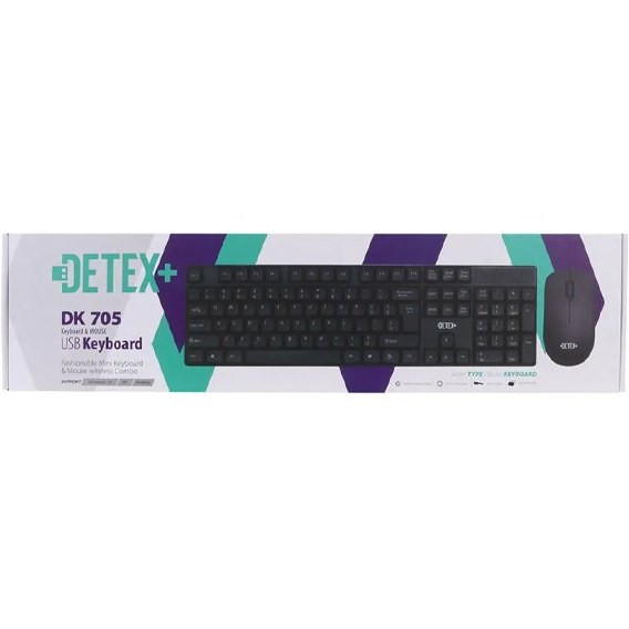 کیبورد و ماوس بی سیم دیتکس پلاس مدل DK-705