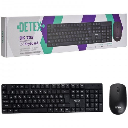 کیبورد و ماوس بی سیم دیتکس پلاس مدل DK-705