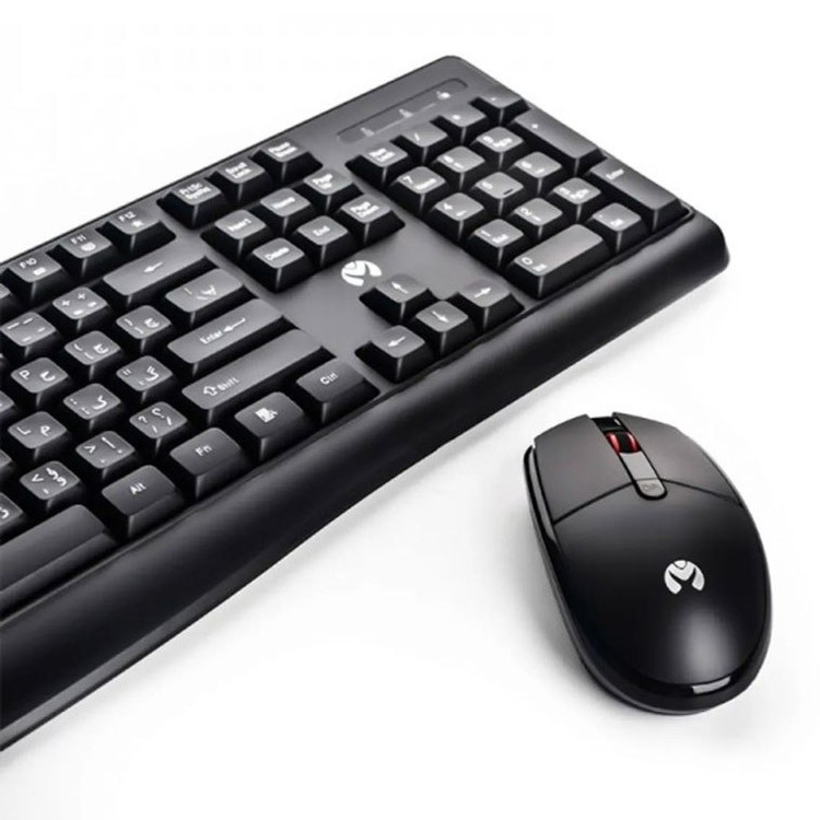 ست کیبورد و ماوس بیسیم میکاسو مدل C013 Pro - Full Size - برد ۱۰ متر - ۵ میلیون ضربه - مناسب اداری و خانگی