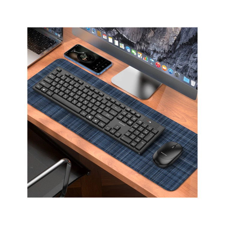 ست کیبورد و ماوس بیسیم بروفون مدل DBG03 - کیبورد سیلیکونی مقاوم - ماوس با ۳ سطح DPI - سازگار با کنسول و کامپیوتر