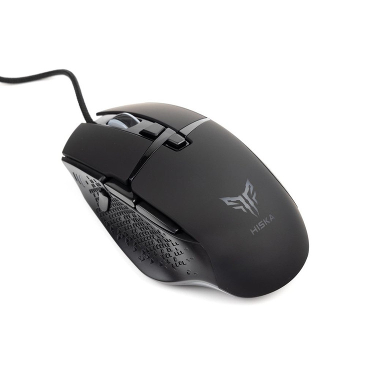ماوس گیمینگ سیمی هیسکا مدل HX-MOG335 RGB با دقت 10000 DPI و 8 کلید