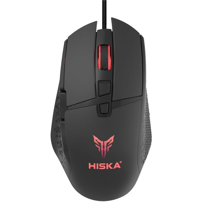 ماوس گیمینگ سیمی هیسکا مدل HX-MOG335 RGB با دقت 10000 DPI و 8 کلید