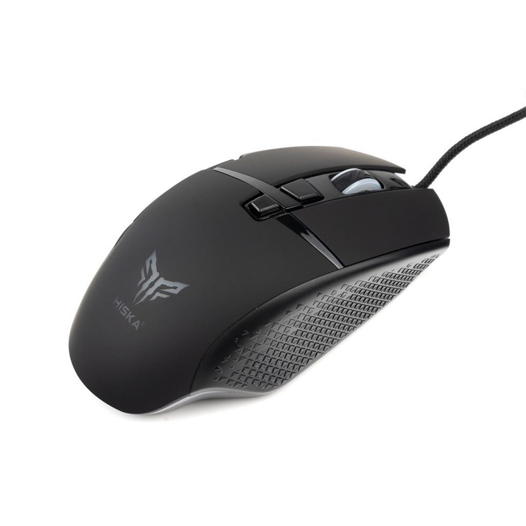 ماوس گیمینگ سیمی هیسکا مدل HX-MOG335 RGB با دقت 10000 DPI و 8 کلید