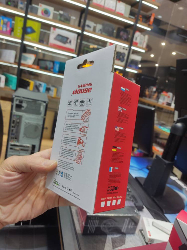 ماوس گیمینگ طرح درجه یک G6 با 3200 DPI _ هفت کلید _ RGB _ کابل بافته شده