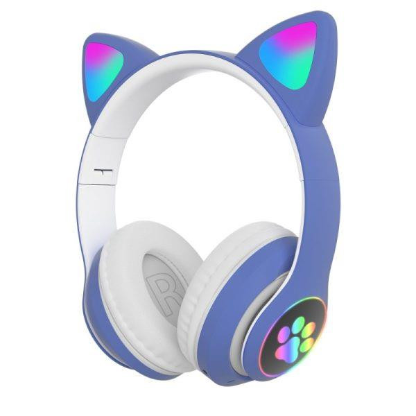 هدست بلوتوثی طرح گربه MZ-023 RGB هفترنگ