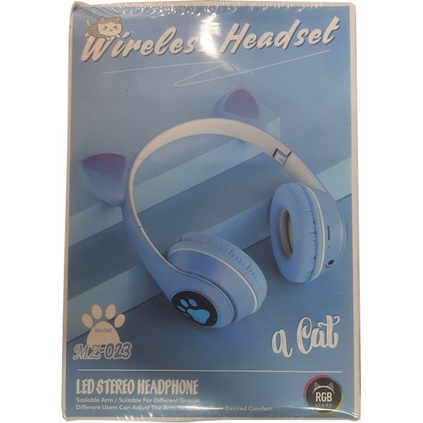 هدست بلوتوثی طرح گربه MZ-023 RGB هفترنگ