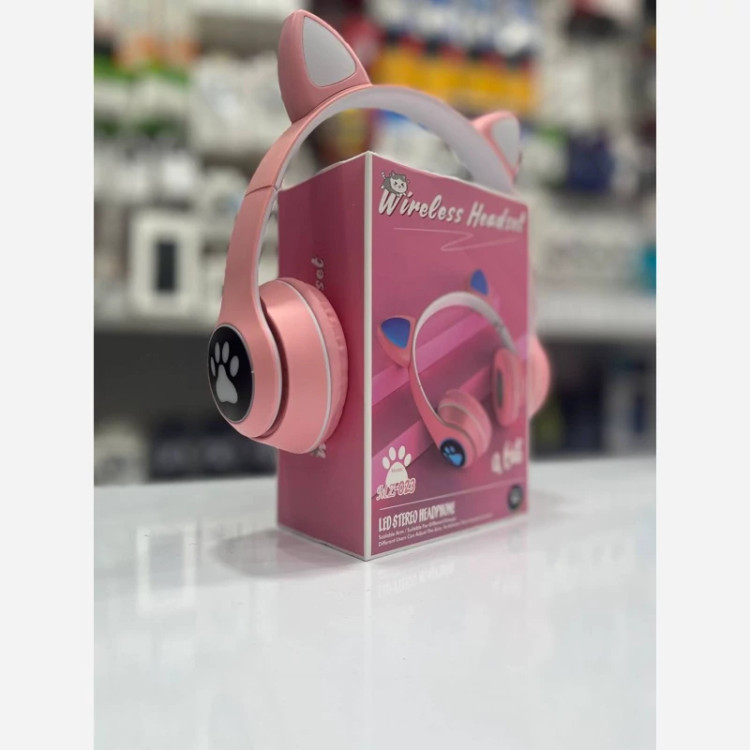 هدست بلوتوثی طرح گربه MZ-023 RGB هفترنگ