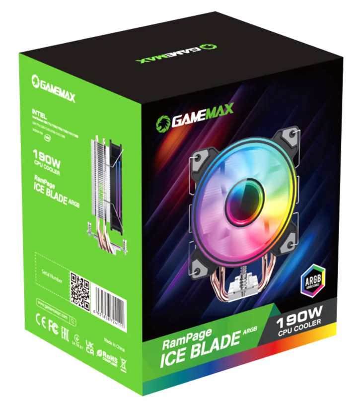 خنککننده پردازنده گیممکس GameMax Rampage ICE BLADE ARGB