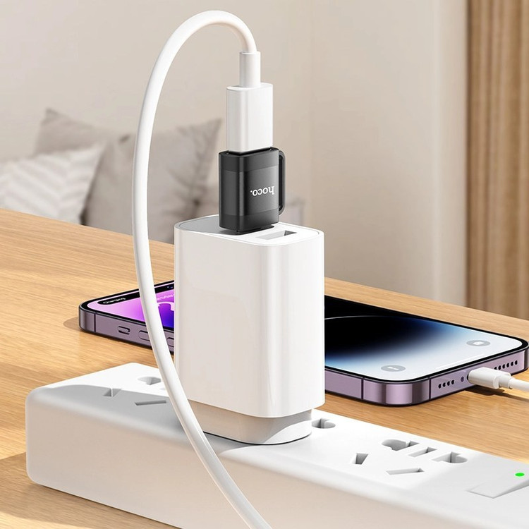 مبدل OTG هوکو مدل HOCO UA17 Type-C به USB 3.0 | سرعت انتقال 5Gbps