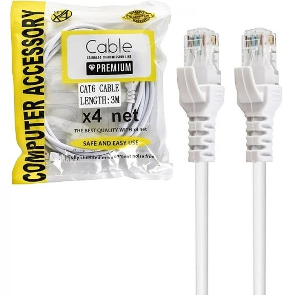 پچ کورد CAT6 UTP X4netبه طول 3 متری
