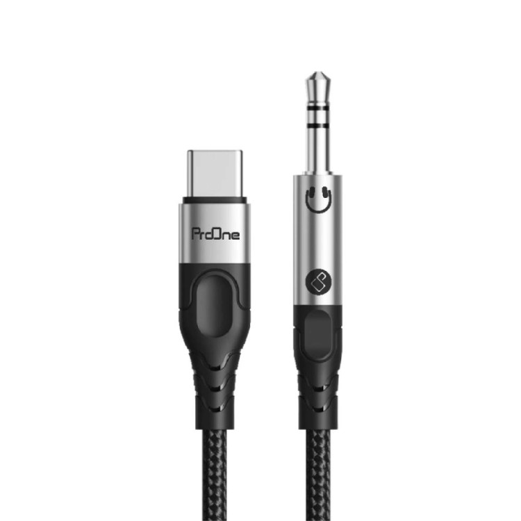 کابل تبدیل Type-C به AUX پرووان ProOne PCA49 طول 1 متر