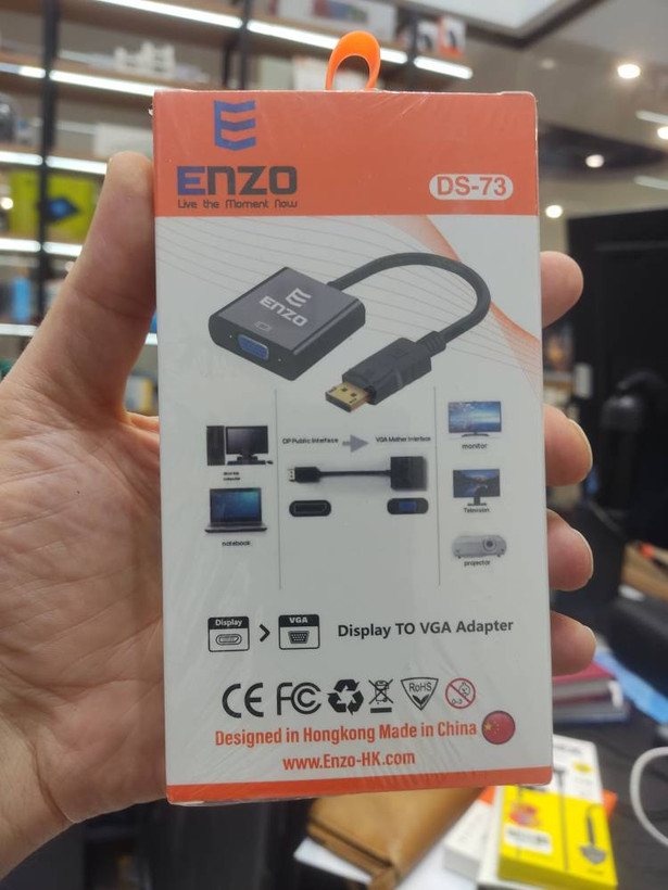 مبدل DisplayPort به VGA انزو مدل DS-73