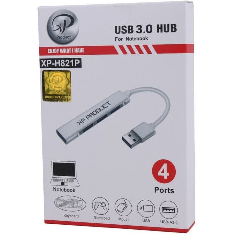 هاب USB چهار پورت XP PRODUCT مدل XP-H814R