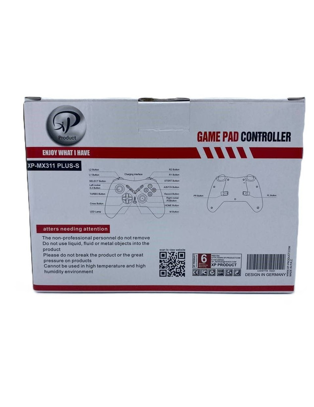 دسته بازی تک بلوتوثی شوکدار ایکس پی مدل XP PRODUCT XP-MX311S PLUS (بلوتوثی)