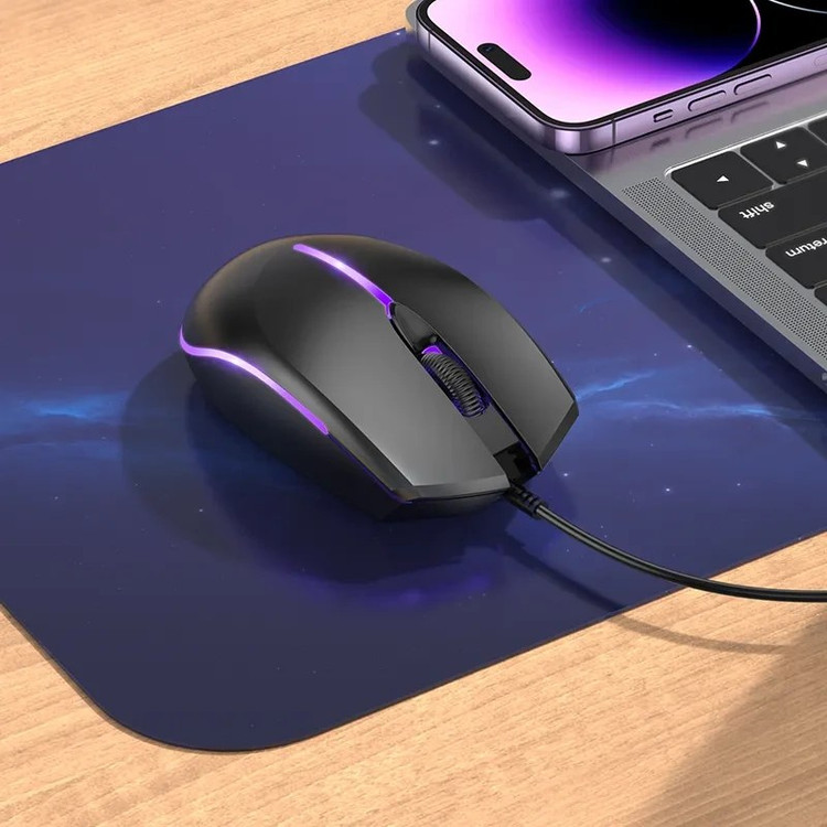 ماوس سیمی بروفون مدل BG10 – با نورپردازی LED هفترنگ و عمر ۳ میلیون کلیک